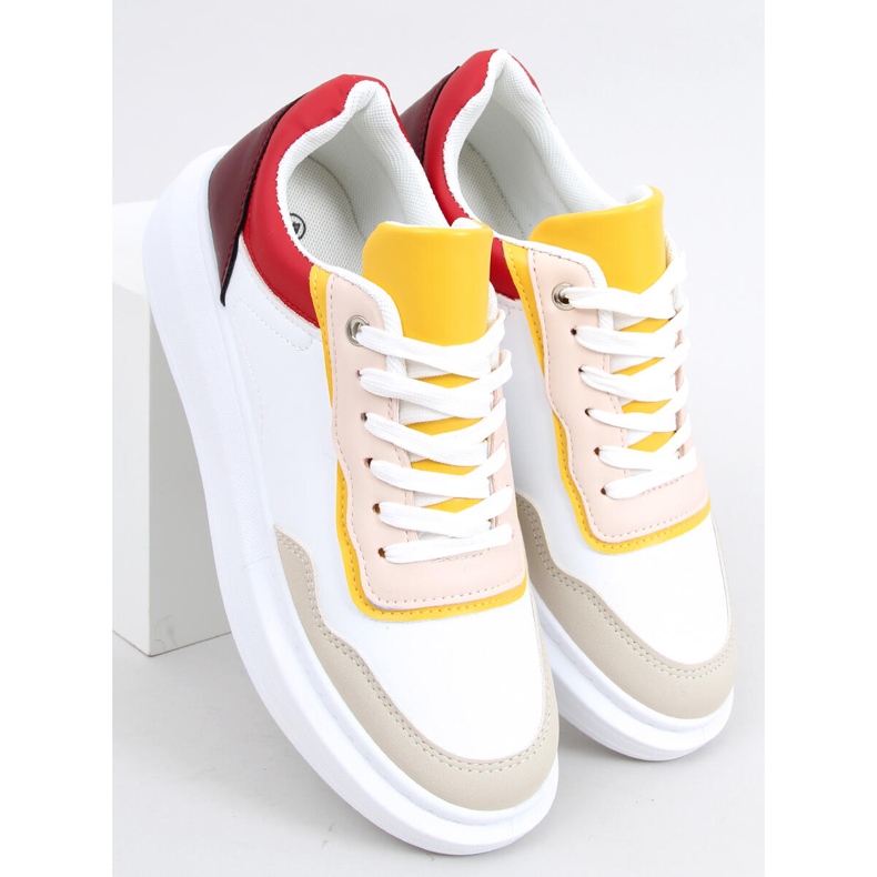 Tênis esportivo feminino Dory Borgonha branco 2