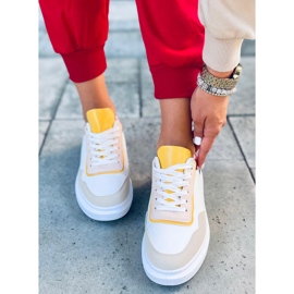 Tênis esportivo feminino Dory Borgonha branco 1