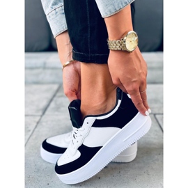 BM Tênis esportivo feminino Zetto Black branco preto 1