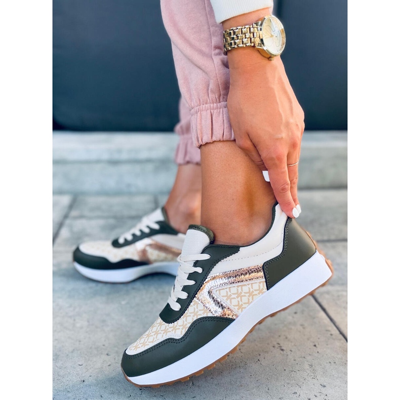 Treinadores Akira Green bege verde 1