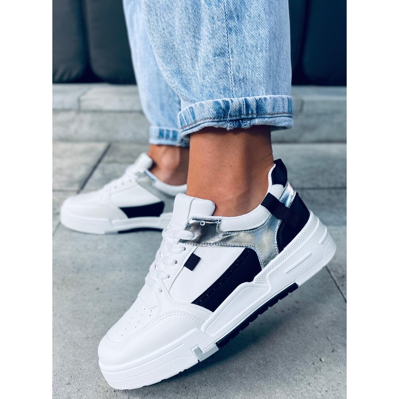 Tênis Cruz Black branco preto prata 1