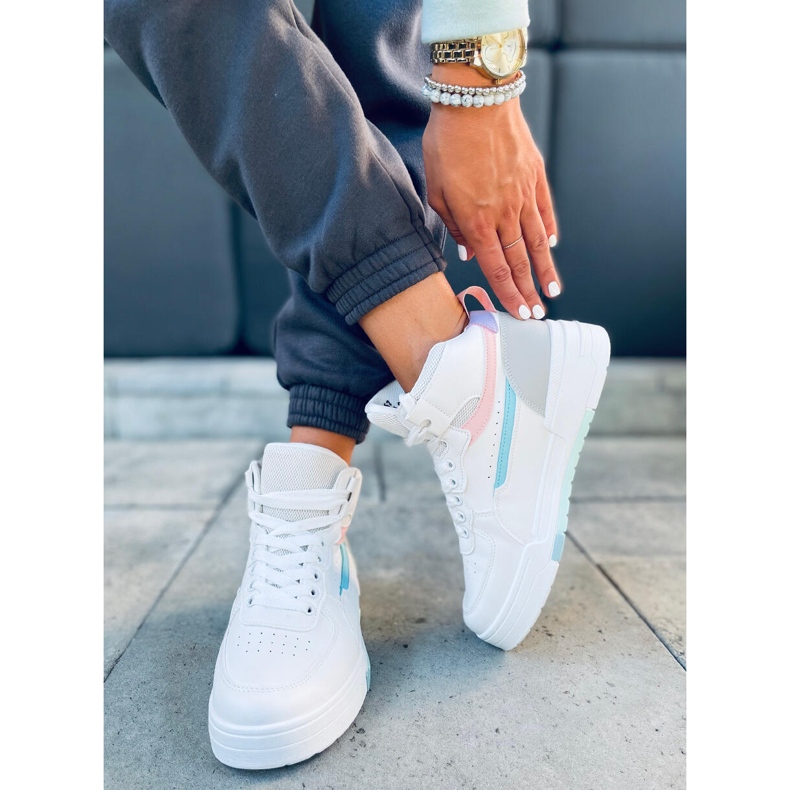 Sapatilhas de cano alto Tiago Multicolor branco 1