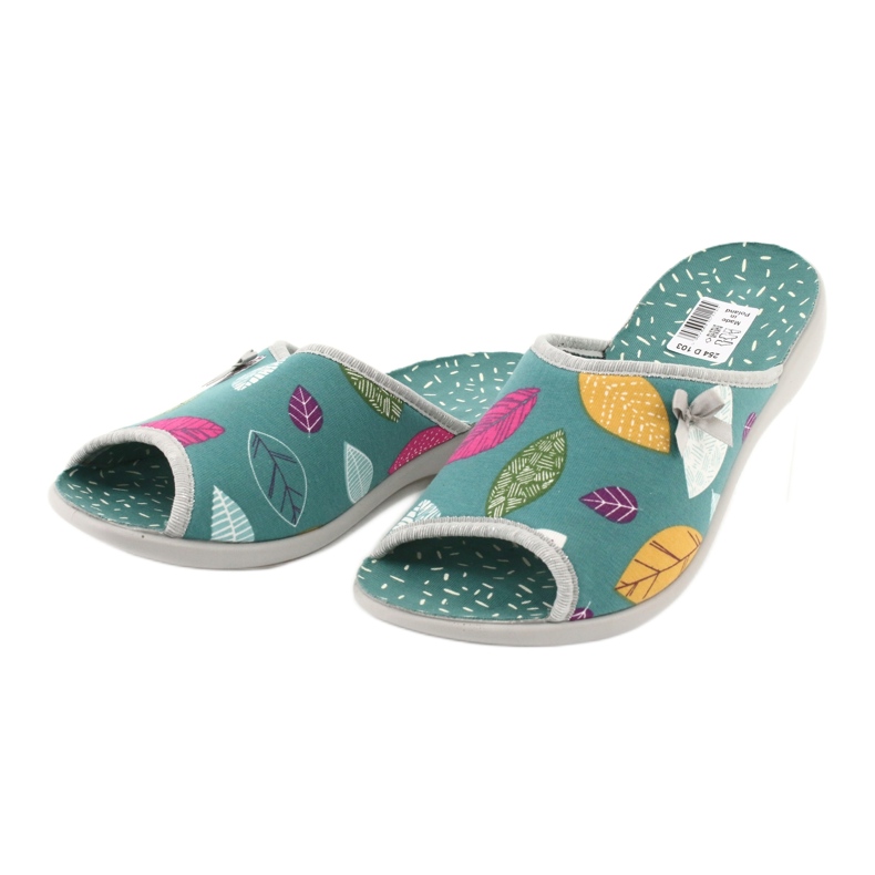 Sapatos femininos Befado pu 254D103 verde 2