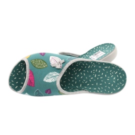 Sapatos femininos Befado pu 254D103 verde 4