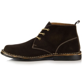 Botas de homem de pele castanha Gregor castanho 1