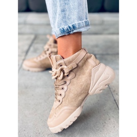 Tênis com corrente destacável Peri Khaki bege 1 Tênis com corrente destacável Peri Khaki bege 1