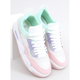 Sapatilhas Inika Multi Bege branco tolet rosa multicolorido verde 2