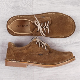 Sapatos de camurça castanhos Gregor 1108 para homem marrom 1
