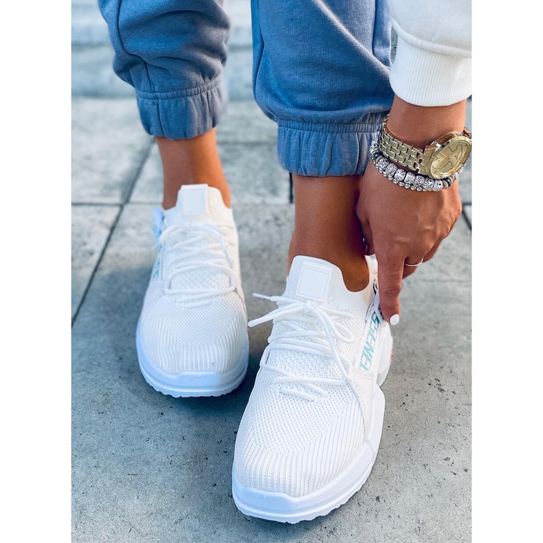 Hiral White meias sapatos esportivos branco 1