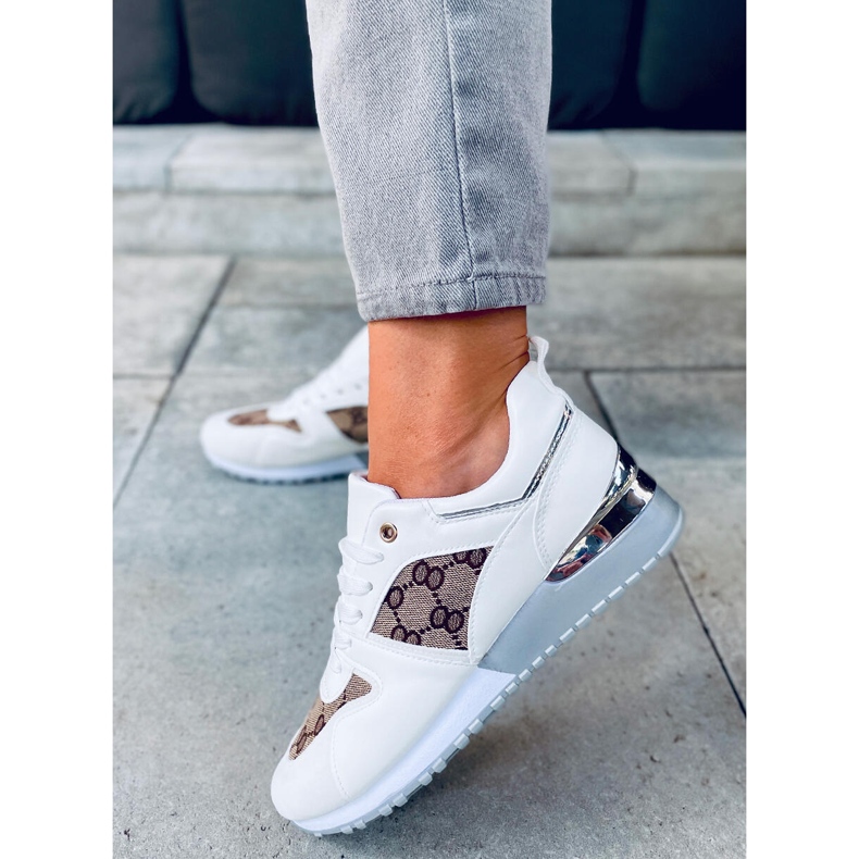 Tênis esportivo feminino Kaffe White branco 1