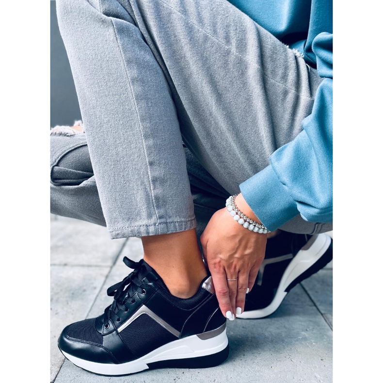 Tênis Wisto Black wedge preto 1