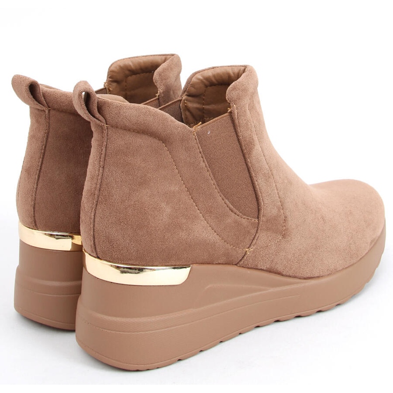 Sapatos de cunha Florens Khaki bege 2