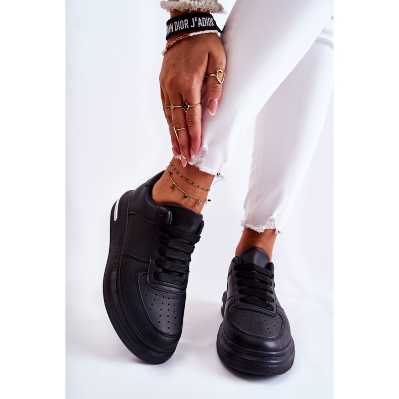 PG1 Tênis esportivo clássico de couro Jennys preto 1