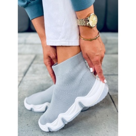 Meias cano alto Nova Grey cinza 1