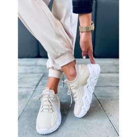 Calçados esportivos com meia Indu Bege 1 Calçados esportivos com meia Indu Bege 1