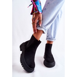 PS1 Botas de trabalho de camurça preta Lorea preto 1