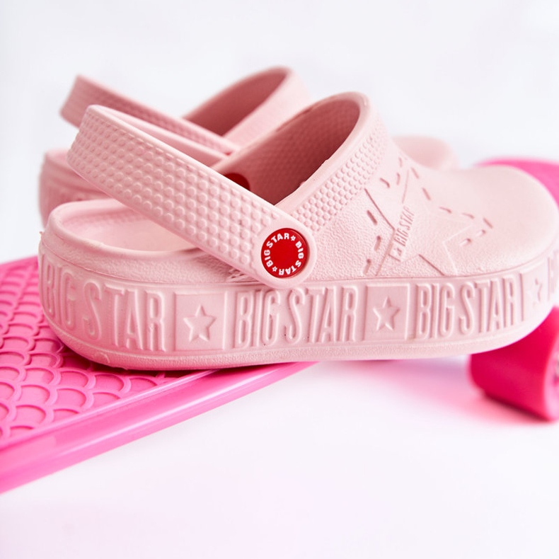 Chinelos leves infantis Kroks Big Star II375007 Rosa 2
