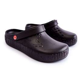 Chinelos leves masculinos Kroks Big Star II175001 preto 1