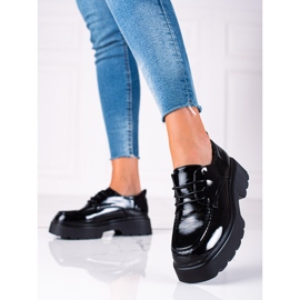 Tênis Vinceza lacado preto 1