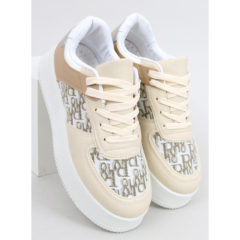 Tênis esportivo feminino Hiver Bege 2