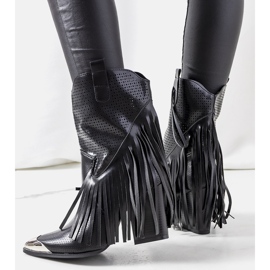 As botas de cowboy pretas de Wando preto 1 As botas de cowboy pretas de Wando preto 1