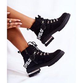 PS1 Botas quentes de camurça com cinto preto Aurelio 1