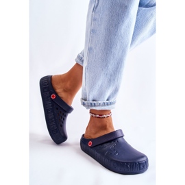 Chinelos leves femininos Kroks Big Star II275002 Azul marinho 2