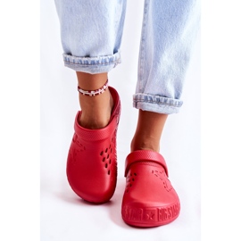 Chinelos leves femininos Kroks Big Star II275004 Vermelho 1