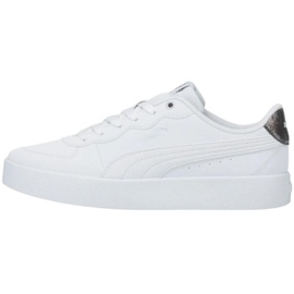 Puma Skye Clean Raw Metallic W 383914 01 branco 1 Puma Skye Clean Raw Metallic W 383914 01 branco 1