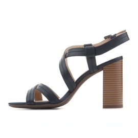 Sandálias Clássicas Pretas Geox D Audalies HSA D824WA 000TU C4002 preto 3