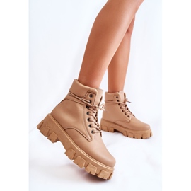 Botas Femininas Warm Trappers Bege Flavin 2