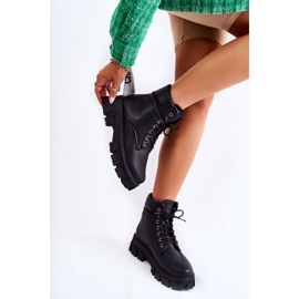 PA1 Botas pretas femininas Warm Flavin preto 2