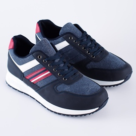 Tênis esportivo masculino Shelovet confortável azul marinho azul-marinho 2