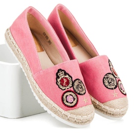 Jolyvia Alpargatas com patches rosa 1