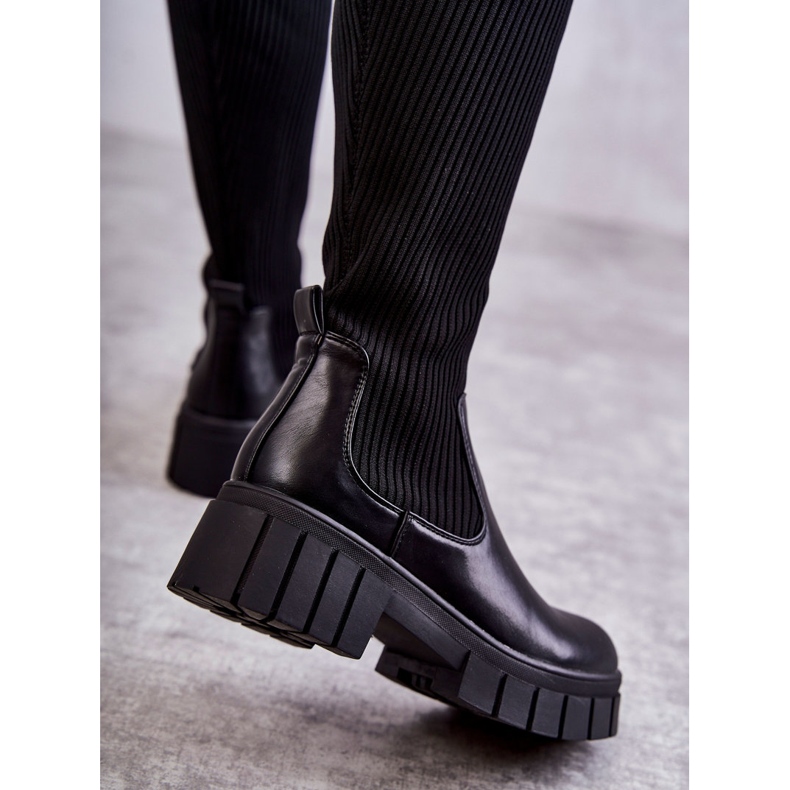 PS1 Trabalhadores de botas altas femininas pretas Austin preto 2 PS1 Trabalhadores de botas altas femininas pretas Austin preto 2