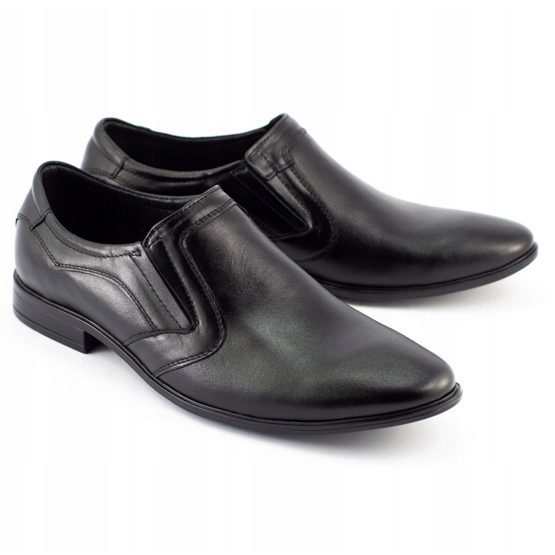 Olivier Sapatos masculinos formais slip-on 284 pretos 2