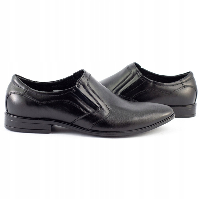 Olivier Sapatos masculinos formais slip-on 284 pretos 4