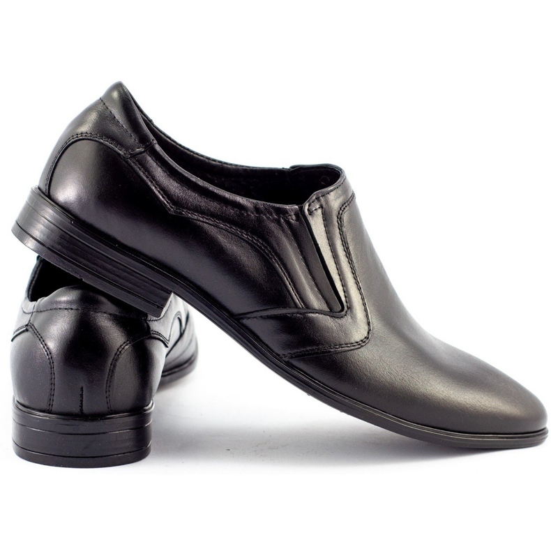 Olivier Sapatos masculinos formais slip-on 284 pretos 3