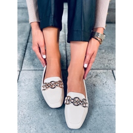 Mocassins femininos Bianca Bege 1