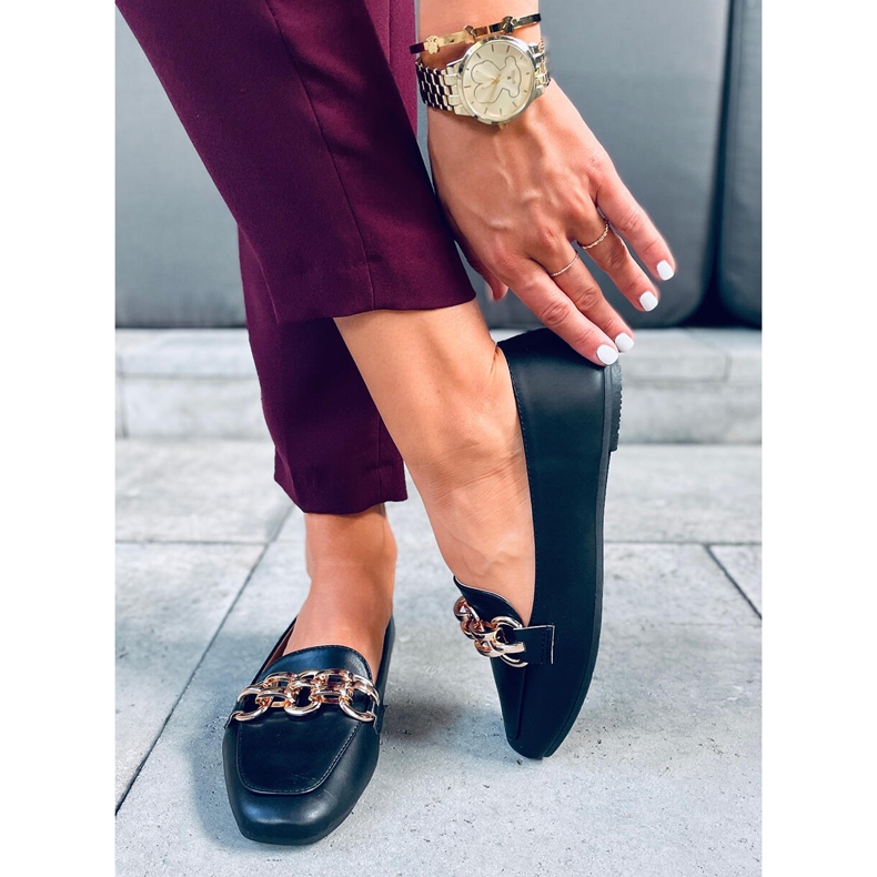 Mocassins femininos Bianca Black preto 1