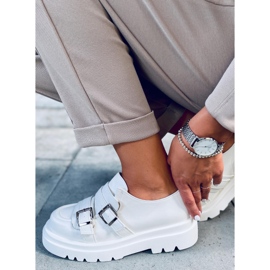 Mocassins femininos Atena White branco 1