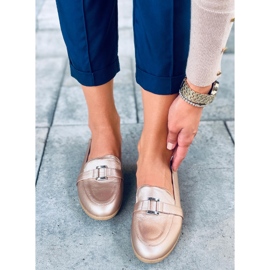 Mocassins femininos Alma Gold dourado 2