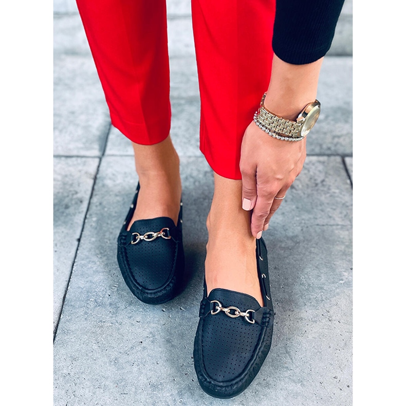 Mocassins femininos Nisa Black preto 1