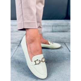 BM Mocassins femininos Amiya LT.GREEN verde 1