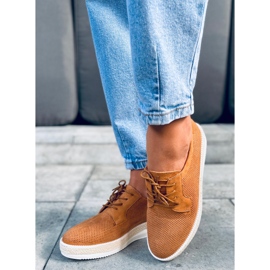 Mocassim com alpargatas Guermo Camel castanho 1