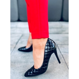 Salto alto feminino acolchoado Modi Black preto 2