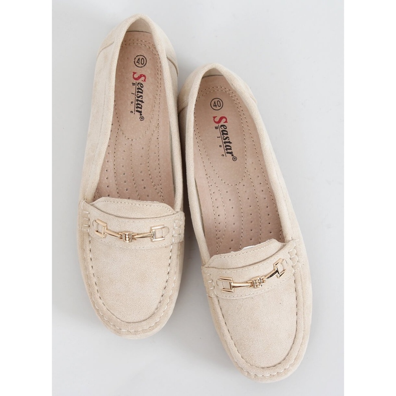 Mocassins femininos Malwa Bege 1