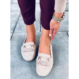 Mocassins femininos Leif Bege 1