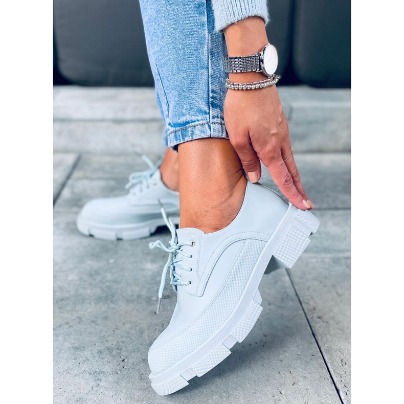 Mocassins de sola alta Unna Blue azul 1