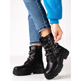 Botas rock de mulher Shelovet pretas preto 1